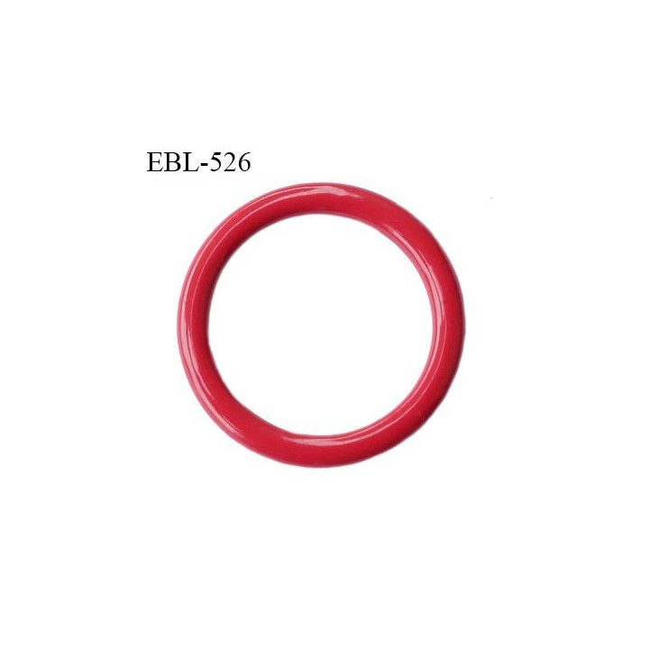 Anneau de réglage 11 mm en pvc couleur rouge passion diamètre intérieur 11 mm diamètre extérieur 16 mm prix à l'unité