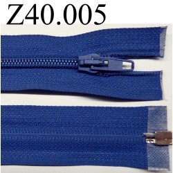 fermeture zip à glissière longueur 40 cm couleur bleu séparable zip nylon largeur 3.2 cm largeur du zip 5 mm