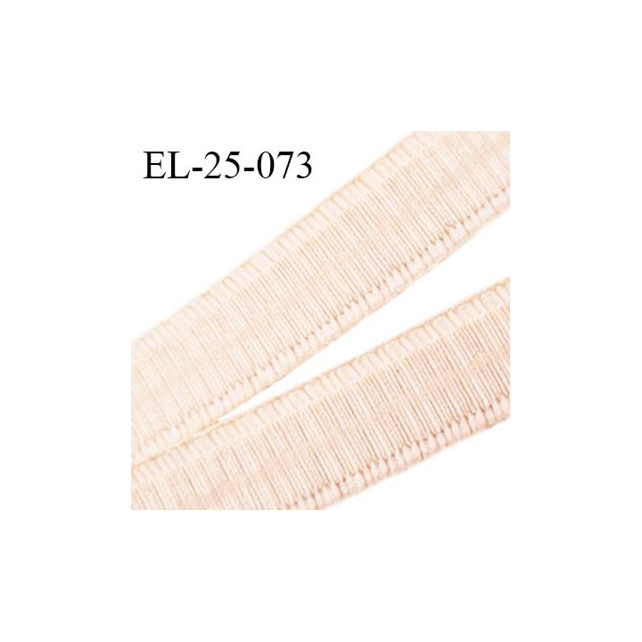 Elastique 24 mm bretelle et lingerie couleur champagne rosé fabriqué en France pour une grande marque prix au mètre
