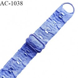Bretelle 16 mm lingerie SG couleur aigue marine largeur 16 mm longueur 31 cm très haut de gamme prix à la pièce