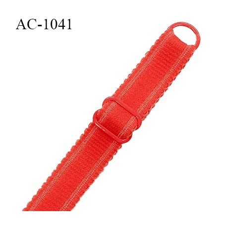 Bretelle 18 mm lingerie SG haut de gamme couleur rouge garance largeur 18 mm longueur 32 cm prix à la pièce