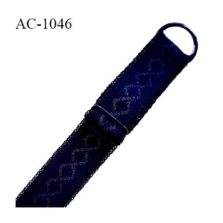 Bretelle 18 mm lingerie SG haut de gamme couleur bleu astral largeur 18 mm longueur 32 cm prix à la pièce