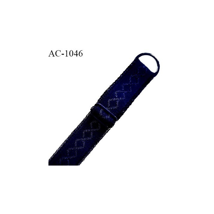 Bretelle 18 mm lingerie SG haut de gamme couleur bleu astral largeur 18 mm longueur 32 cm prix à la pièce