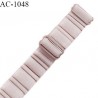Bretelle lingerie SG 24 mm très haut de gamme couleur brume rosée avec 2 barrettes largeur 24 mm longueur 30 cm prix à l'unité
