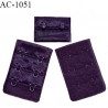 Agrafe 38 mm attache SG haut de gamme couleur violet chianti 3 rangées 2 crochets fabriqué en France prix à l'unité