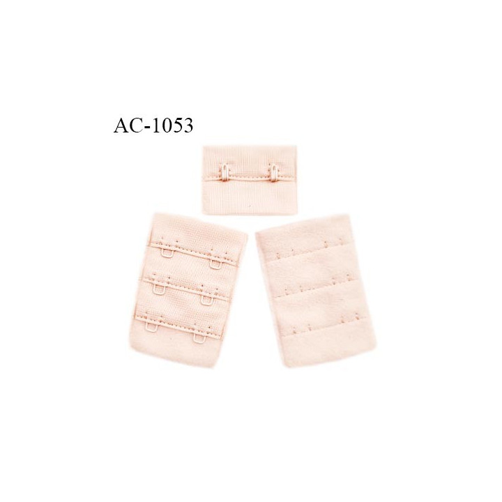 Agrafe 38 mm attache SG haut de gamme couleur champagne rosé 3 rangées 2 crochets fabriqué en France prix à l'unité