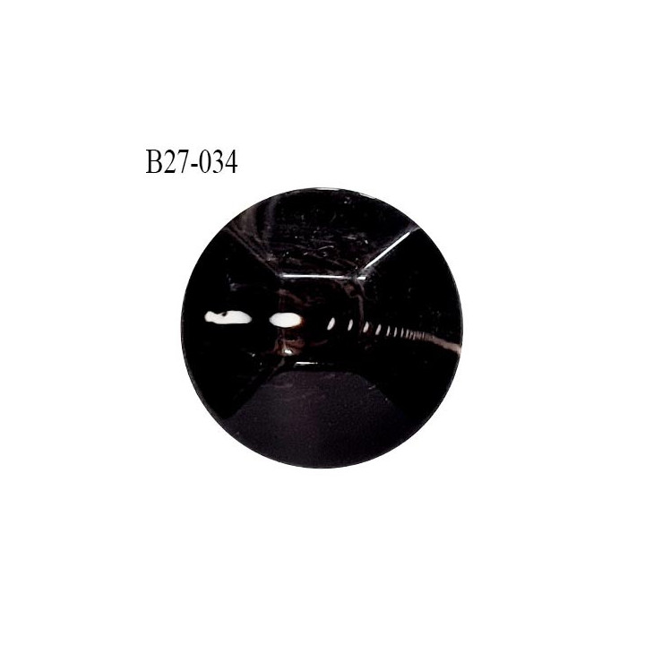 Bouton 27 mm en pvc couleur ébène veiné blanc accroche avec un anneau diamètre 27 mm épaisseur 11 mm prix à la pièce