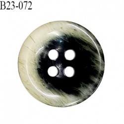 Bouton 23 mm en pvc couleur noir et naturel diamètre 23 mm épaisseur 4 mm prix à l'unité