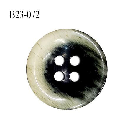 Bouton 23 mm en pvc couleur noir et naturel diamètre 23 mm épaisseur 4 mm prix à l'unité