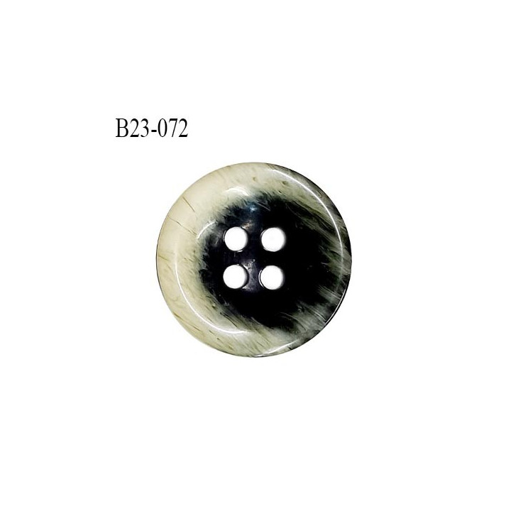 Bouton 23 mm en pvc couleur noir et naturel diamètre 23 mm épaisseur 4 mm prix à l'unité