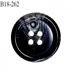 Bouton 18 mm en pvc couleur noir anthracite marbré gris diamètre 18 mm épaisseur 4.5 mm prix à l'unité