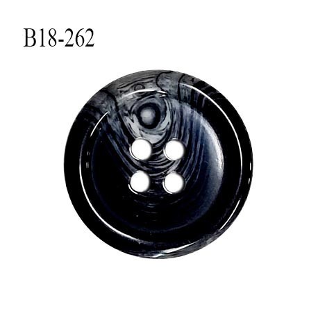 Bouton 22 mm en pvc couleur noir anthracite marbré gris diamètre 22 mm épaisseur 4.5 mm prix à l'unité