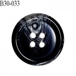 Bouton 31 mm en pvc couleur noir anthracite marbré gris diamètre 31 mm épaisseur 5 mm prix à l'unité