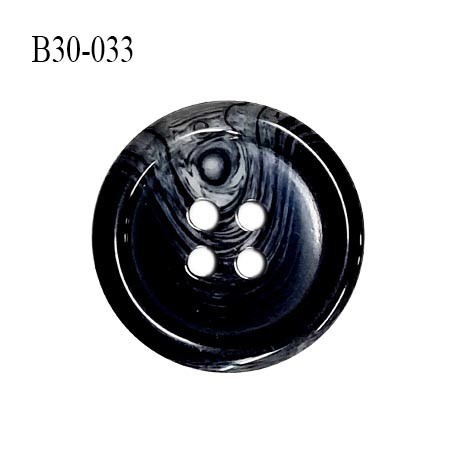Bouton 31 mm en pvc couleur noir anthracite marbré gris diamètre 31 mm épaisseur 5 mm prix à l'unité