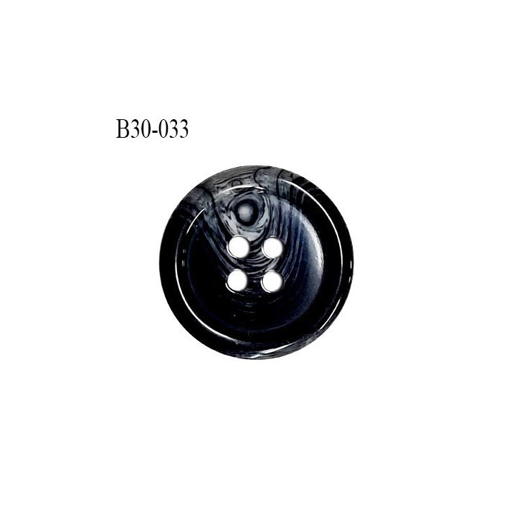 Bouton 31 mm en pvc couleur noir anthracite marbré gris diamètre 31 mm épaisseur 5 mm prix à l'unité