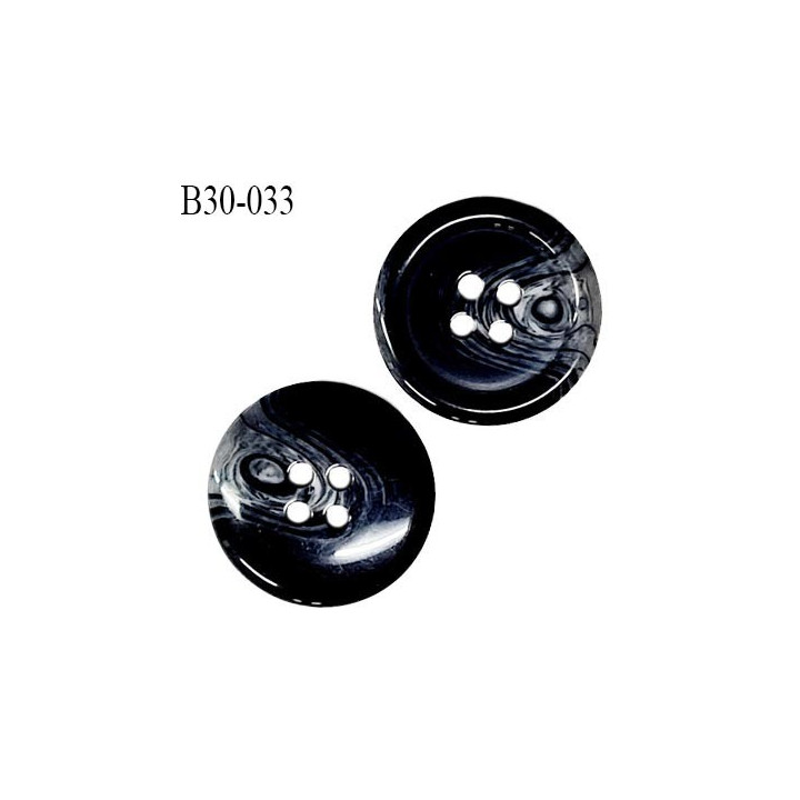 Bouton 31 mm en pvc couleur noir anthracite marbré gris diamètre 31 mm épaisseur 5 mm prix à l'unité