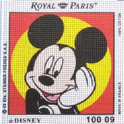 Canevas à broder ENFANT 15 x 15 cm DISNEY marque ROYAL PARIS MICKEY made in France