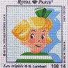 Canevas à broder ENFANT 15 x 15 cm marque ROYAL PARIS thème de N.Lambert LES TRIPLES fabrication française