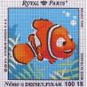 Canevas à broder ENFANT 15 x 15 cm DISNEY PIXAR marque ROYAL PARIS thème NEMO made in France