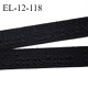 Elastique lingerie 12 mm très haut de gamme élastique souple couleur noir inscription Christian Lacroix prix au mètre