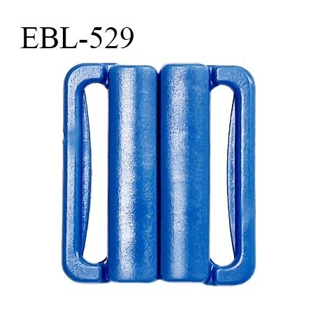 Boucle clip 25 mm attache réglette pvc spécial maillot de bain couleur bleu largeur du passage intérieur 25 mm prix à l'unité