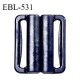 Boucle clip 25 mm attache réglette pvc spécial maillot de bain couleur bleu marine largeur intérieur 25 mm prix à l'unité