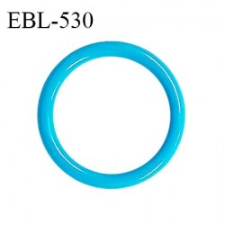 Anneau de réglage 16 mm en pvc couleur bleu turquoise diamètre intérieur 16 mm diamètre extérieur 20 mm prix à l'unité