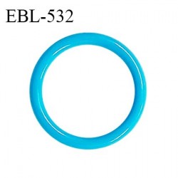 Anneau de réglage 14 mm en pvc couleur bleu turquoise diamètre intérieur 14 mm diamètre extérieur 18 mm prix à l'unité