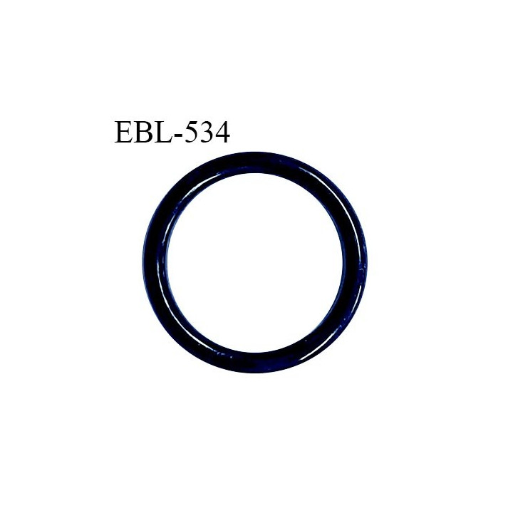 Anneau de réglage 16 mm en pvc couleur bleu marine diamètre intérieur 16 mm diamètre extérieur 20 mm prix à l'unité