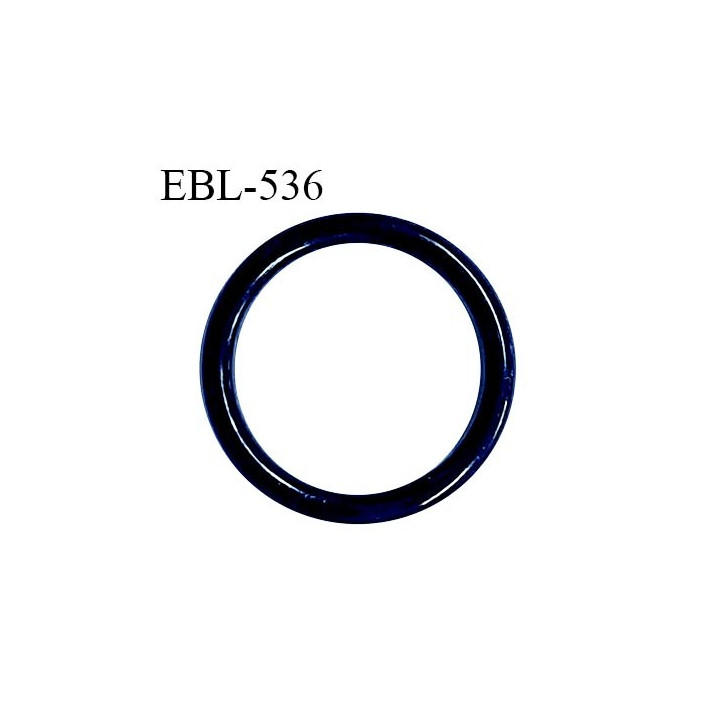 Anneau de réglage 14 mm en pvc couleur bleu marine diamètre intérieur 14 mm diamètre extérieur 18 mm prix à l'unité