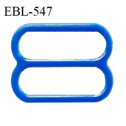 Réglette 19 mm de réglage de bretelle pour soutien gorge et maillot de bain en pvc bleu intérieur 19 mm prix à l'unité