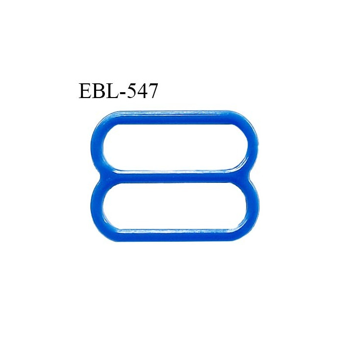 Réglette 19 mm de réglage de bretelle pour soutien gorge et maillot de bain en pvc bleu intérieur 19 mm prix à l'unité