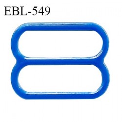 Réglette 17 mm de réglage de bretelle pour soutien gorge et maillot de bain en pvc bleu intérieur 17 mm prix à l'unité
