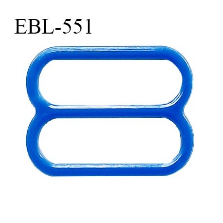 Réglette 15 mm de réglage de bretelle pour soutien gorge et maillot de bain en pvc bleu intérieur 15 mm prix à l'unité