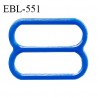Réglette 15 mm de réglage de bretelle pour soutien gorge et maillot de bain en pvc bleu intérieur 15 mm prix à l'unité
