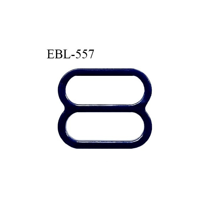 Réglette 15 mm de réglage de bretelle pour soutien gorge et maillot de bain en pvc bleu marine intérieur 15 mm prix à l'unité