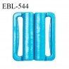 Boucle clip 20 mm attache réglette pvc spécial maillot de bain couleur bleu turquoise intérieur 20 mm prix à l'unité