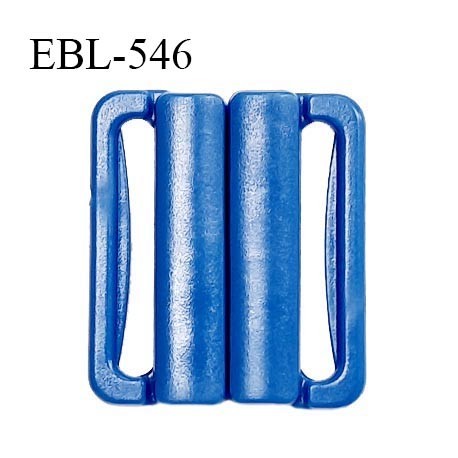 Boucle clip 20 mm attache réglette pvc spécial maillot de bain couleur bleu intérieur 20 mm prix à l'unité