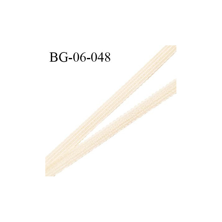 Droit fil à plat 6 mm spécial lingerie et couture du prêt-à-porter couleur sable doré fabriqué en France prix au mètre