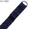Bretelle 14 mm lingerie SG couleur bleu marine très haut de gamme longueur 35 cm prix à la pièce