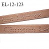 Elastique lingerie 12 mm très haut de gamme élastique souple couleur chair inscription Christian Lacroix prix au mètre