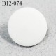 Bouton 12 mm pvc couleur naturel mat accroche avec un anneau diamètre 12 mm épaisseur 1.2 mm prix à la pièce