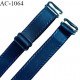 Bretelle lingerie SG 19 mm très haut de gamme couleur bleu paradis longueur 28 cm + réglage prix à l'unité