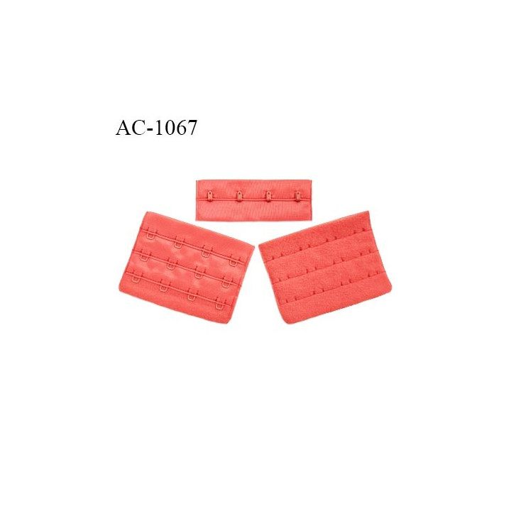 Agrafe 76 mm attache SG haut de gamme couleur rouge garance 3 rangées 4 crochets largeur 76 mm hauteur 57 mm prix à l'unité