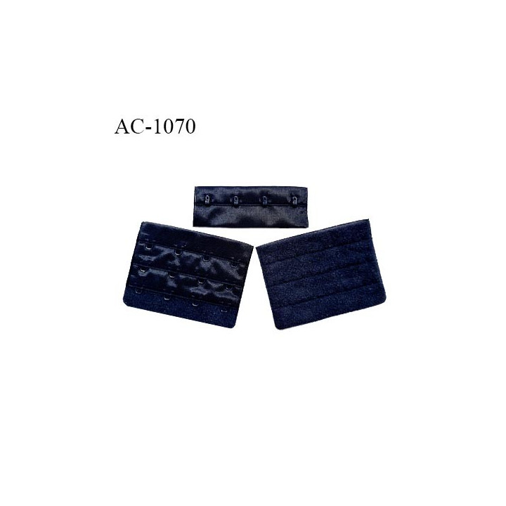 Agrafe 76 mm attache SG haut de gamme couleur bleu marine 3 rangées 4 crochets largeur 76 mm hauteur 57 mm prix à l'unité