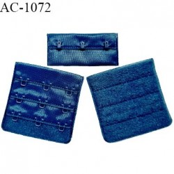 Agrafe 57 mm attache SG haut de gamme couleur bleu paradis 3 rangées 3 crochets fabriqué en France prix à l'unité