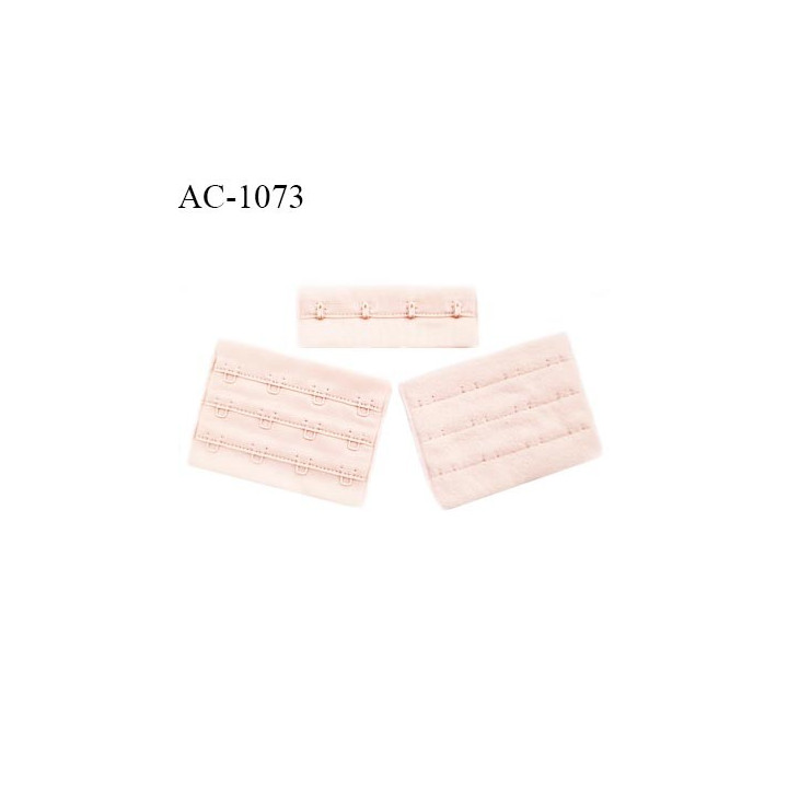 Agrafe 76 mm attache SG haut de gamme couleur champagne rosé 3 rangées 4 crochets largeur 76 mm hauteur 57 mm prix à l'unité
