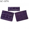 Agrafe 76 mm attache SG haut de gamme couleur violet chianti 3 rangées 4 crochets largeur 76 mm hauteur 57 mm prix à l'unité
