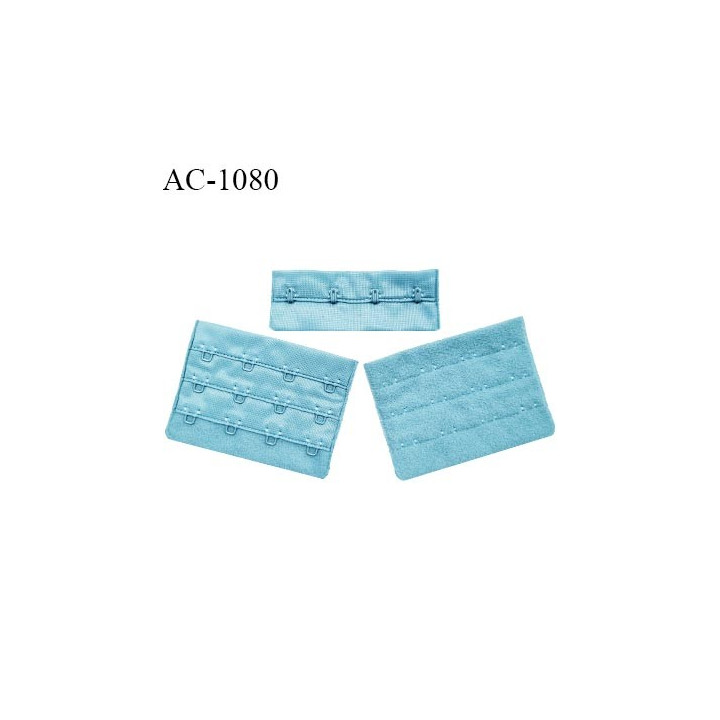 Agrafe 76 mm attache SG haut de gamme couleur bleu polaire 3 rangées 4 crochets largeur 76 mm hauteur 57 mm prix à l'unité