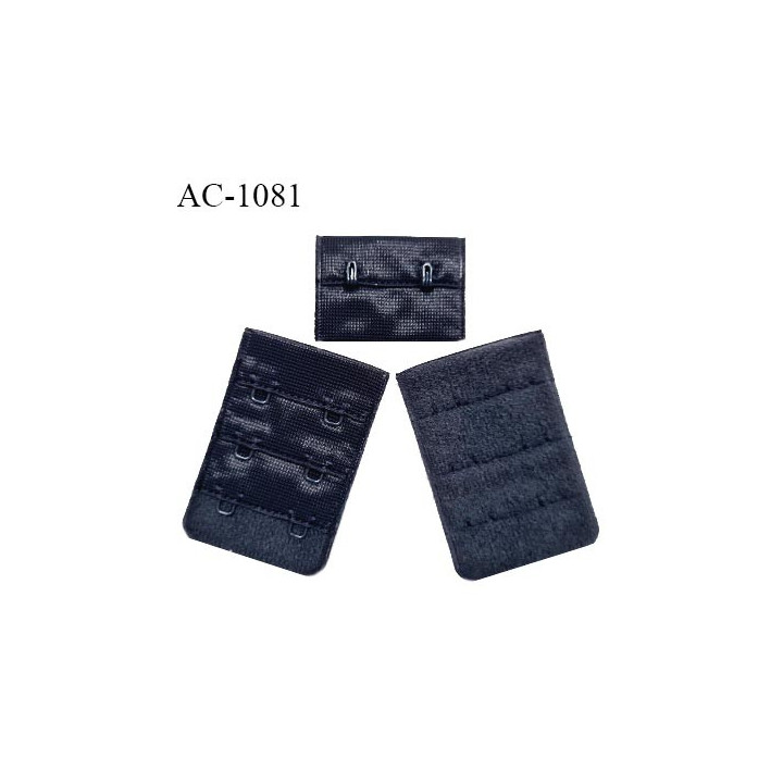 Agrafe 38 mm attache SG haut de gamme couleur bleu marine 3 rangées 2 crochets fabriqué en France prix à l'unité